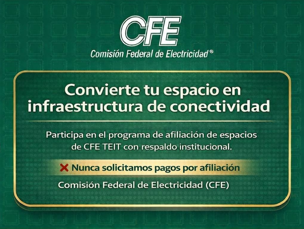 CFE - Comisión Federal de Electricidad - Afiliación de Espacios